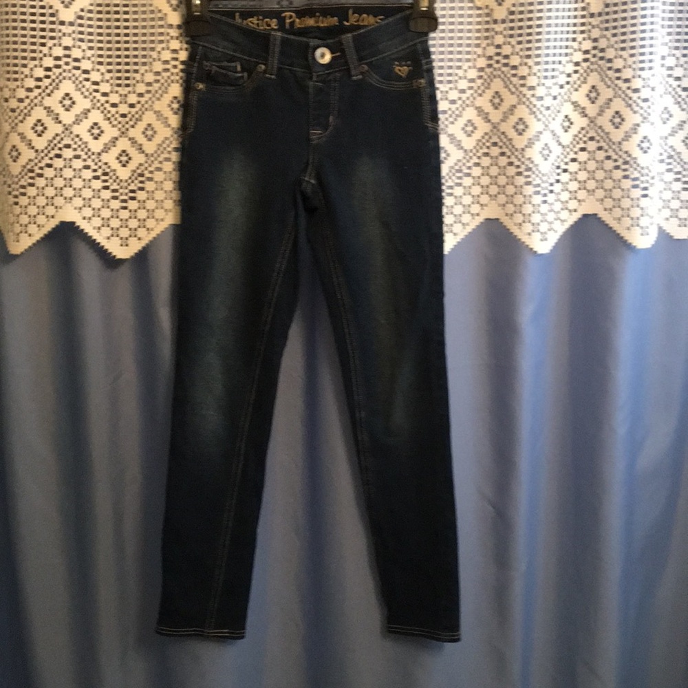 Justice Dark Wash Skinny Jeans - Women